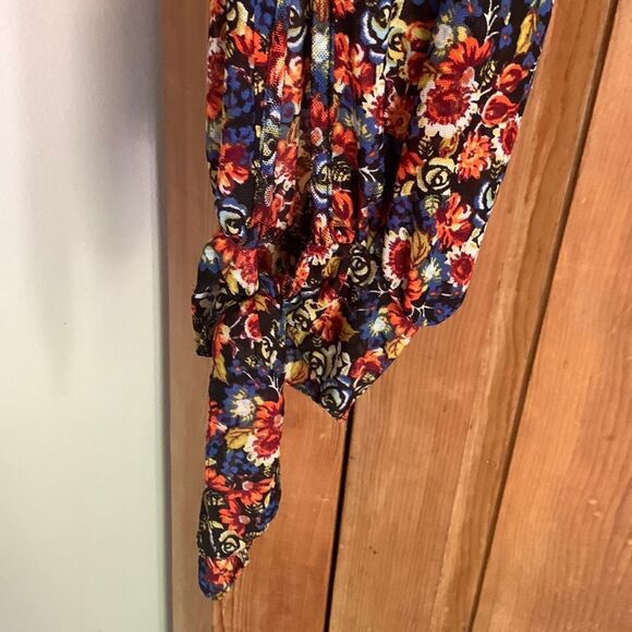 Free People All Doled Up floral long sleeve mesh turtleneck crop top - Picture 6 of 11